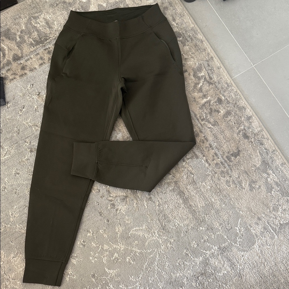 Dark Green Lululemon thick joggers